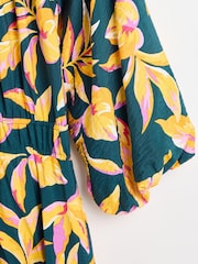 Oliver Bonas – Midikleid mit tropischem Floral Muster - Bild 4 von 6