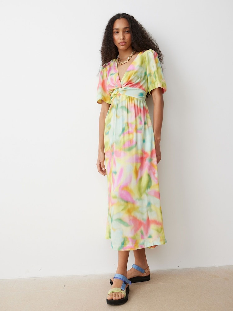 Oliver Bonas Multi Summer Haze Midi Dress - Image 2 of 8 Oliver Bonas Multi Summer Haze Midi Dress - Image 2 of 8