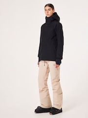 Oakley Womens Thermo Nuclear Protection Throw Back Times Insulated Snow Black Jacket - Image 3 of 10