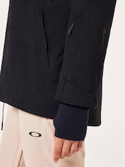 Oakley Womens Thermo Nuclear Protection Throw Back Times Insulated Snow Black Jacket - Image 5 of 10