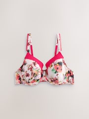 Розовый бюстгальтер с глубоким вырезом и цветочным принтом B by Ted Baker - Изображение 7 из 9