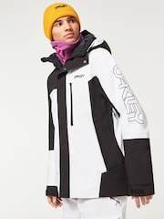 Oakley Mens Thermo Nuclear Protection Throw Back Times Full Zip Insulated Ski Jacket - Image 4 of 10