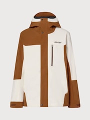 Weiß - Oakley Mens Thermo Nuclear Protection Throw Back Times Full Zip Insulated Ski Jacket - Bild 1 von 3