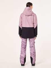 Oakley Pink Thermo Nuclear Protection Throw Back Times Full Zip Insulated Snow Jacket - Image 2 of 9