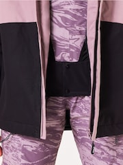 Oakley Pink Thermo Nuclear Protection Throw Back Times Full Zip Insulated Snow Jacket - Image 3 of 9