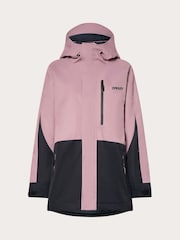 Oakley Pink Thermo Nuclear Protection Throw Back Times Full Zip Insulated Snow Jacket - Image 7 of 9