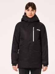 Oakley Thermo Nuclear Protection Throw Back Times Full Zip Insulated Snow Black Jacket - Image 1 of 9