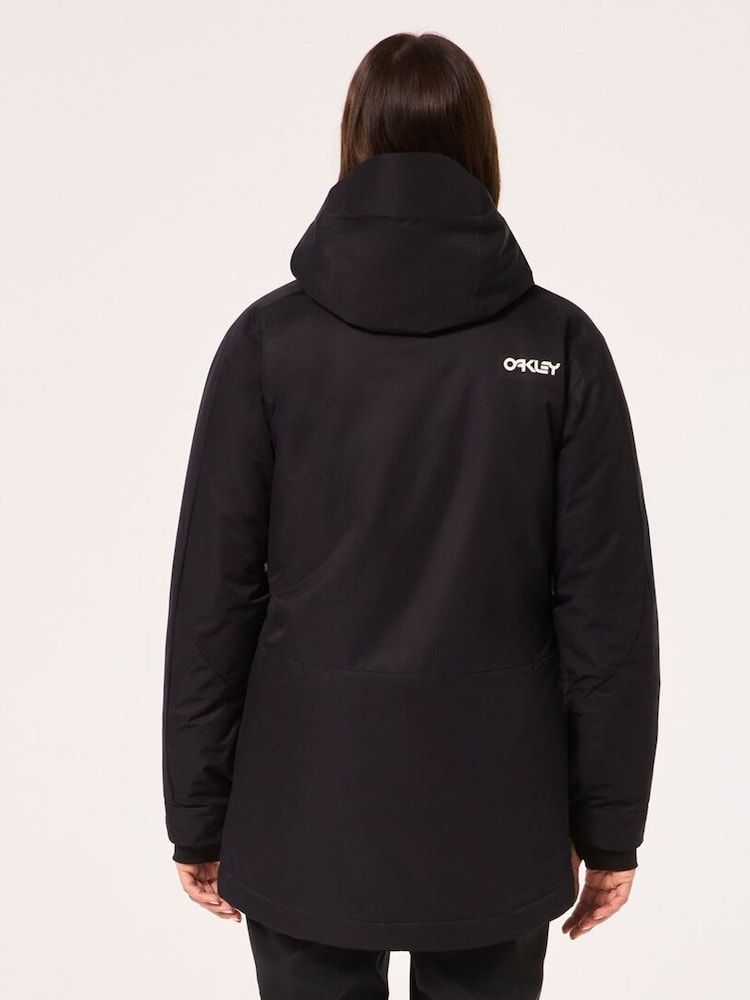 Oakley Thermo Nuclear Protection Throw Back Times Full Zip Insulated Snow Black Jacket - Image 2 of 9