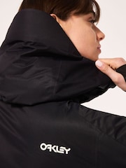 Oakley Thermo Nuclear Protection Throw Back Times Full Zip Insulated Snow Black Jacket - Image 3 of 9