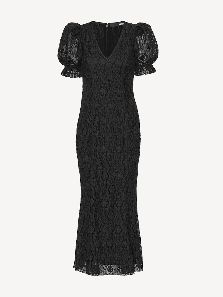 Rotate Black Lace Puff Sleeve Dress - Image 5 of 5
