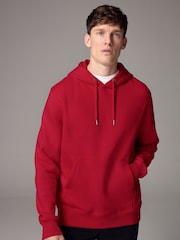 Rood - Regular Fit Rich Jersey Fabric Hoodie - Image 1 of 1