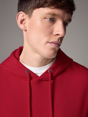 Red Regular Fit Rich Jersey Fabric Hoodie - Image 4 of 8