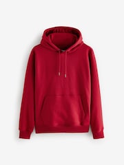 Red Regular Fit Rich Jersey Fabric Hoodie - Image 6 of 8