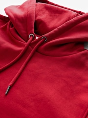 Red Regular Fit Rich Jersey Fabric Hoodie - Image 7 of 8