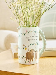 Hamish The Highland Cow Ceramic Jug Vase - Bild 1 av 4