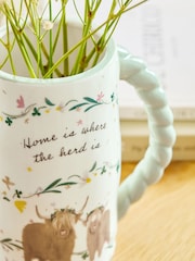 Hamish The Highland Cow Ceramic Jug Vase - Bild 2 av 4