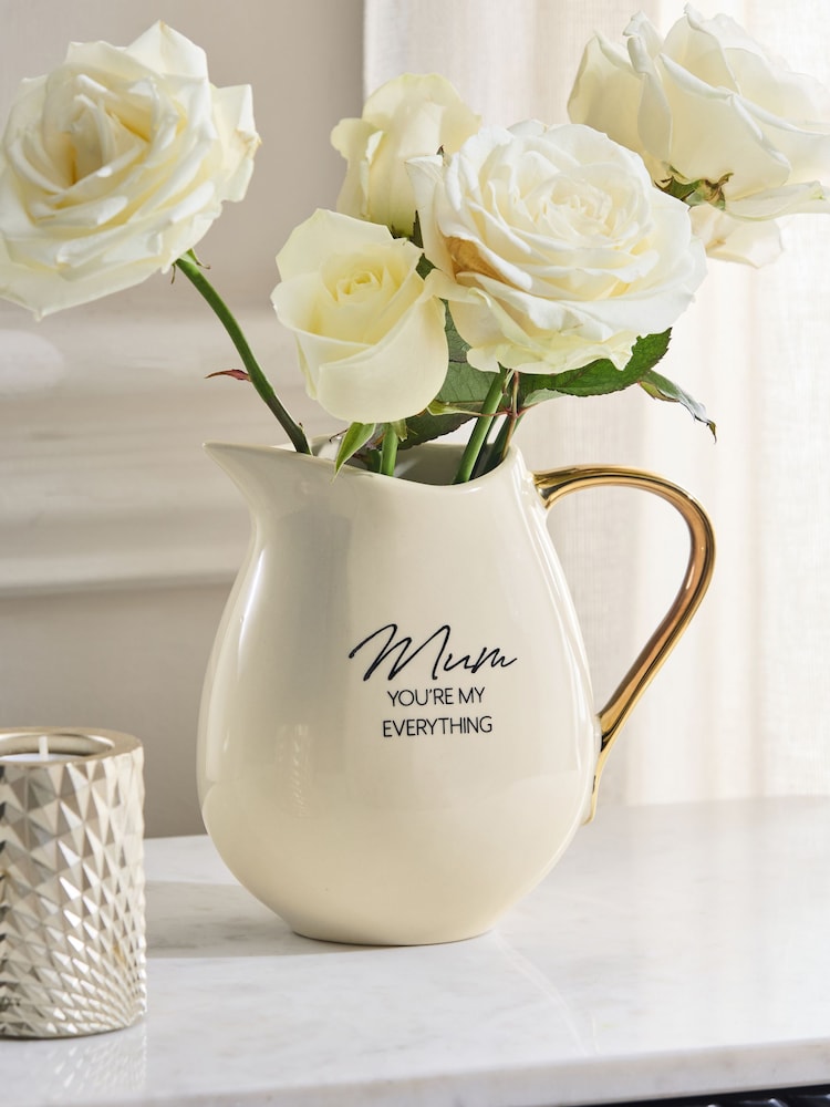 Gold Mum You Are Everything Ceramic Jug Vase - Image 1 of 3