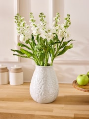 Ceramic Vintage Embossed Vase - صورة 1 من 5