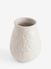 Ceramic Vintage Embossed Vase - صورة 4 من 5