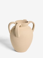 Cream Textured Urn Ceramic Vase - Image 4 of 4