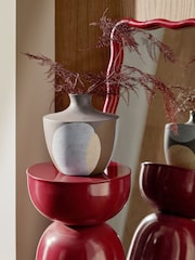 Brown Abstract Glaze Material World Ceramic Vase - Image 1 of 4
