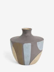 Brown Abstract Glaze Material World Ceramic Vase - Image 3 of 4
