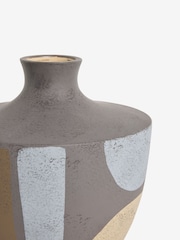 Brown Abstract Glaze Material World Ceramic Vase - Image 4 of 4