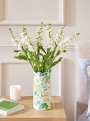 Green Ceramic Ditsy Floral Vase - Image 1 of 3
