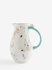 Multicolour Ceramic Floral Butterfly Jug Vase - Image 4 of 5