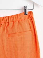 Koralle/Orange - Oliver Bonas – kurz geschnittene Plissehose - Bild 5 von 7