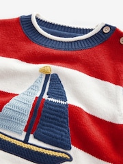 Boat Stripe Knitted Jumper (3mths-7yrs) - Image 6 of 7