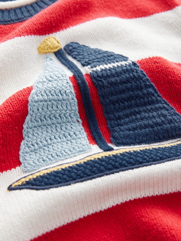 Boat Stripe Knitted Jumper (3mths-7yrs) - Image 7 of 7
