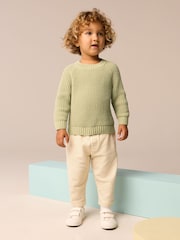 Green Knitted Crew Neck Jumper (3mths-7yrs) - Image 2 of 8