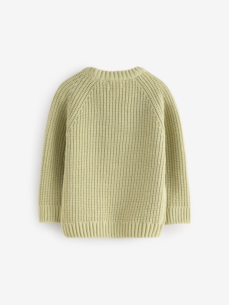 Green Knitted Crew Neck Jumper (3mths-7yrs) - Image 6 of 8