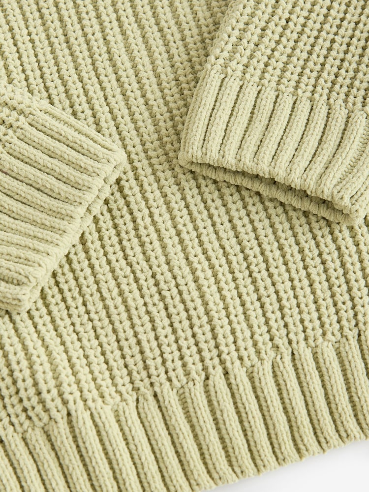 Green Knitted Crew Neck Jumper (3mths-7yrs) - Image 7 of 8