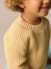Yellow Knitted Crew Neck Jumper (3mths-7yrs) - Image 4 of 8