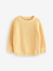 Yellow Knitted Crew Neck Jumper (3mths-7yrs) - Image 5 of 8