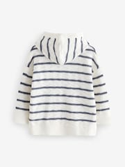 Ecru Stripe Knitted Hoodie (3mths-7yrs) - Image 2 of 4