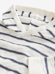 Ecru Stripe Knitted Hoodie (3mths-7yrs) - Image 3 of 4