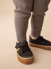 Neutral Knitted Zip Neck Utility Hoodie and Joggers Set (3mths-7yrs) - Image 5 of 9