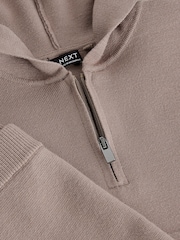 Neutral Knitted Zip Neck Utility Hoodie and Joggers Set (3mths-7yrs) - Image 9 of 9