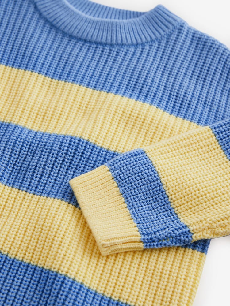 Pull Rayé à Col Rond Pour Filles