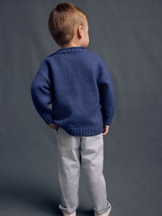 Navy Blue Whale Knitted Jumper (3mths-7yrs) - Image 3 of 7