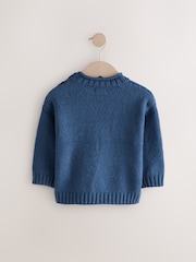 Navy Blue Whale Knitted Jumper (3mths-7yrs) - Image 5 of 7