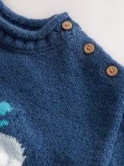 Navy Blue Whale Knitted Jumper (3mths-7yrs) - Image 7 of 7