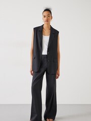 Hush Black Lana Linen Blend Trousers - Image 1 of 5