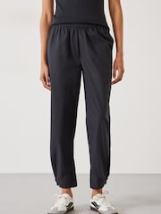 Hush Black Cotton Poplin Easy 100% Cotton Trousers - Image 2 of 5