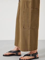 Hush Green Annie Ankle Grazer 100% Cotton Trousers - Image 4 of 5