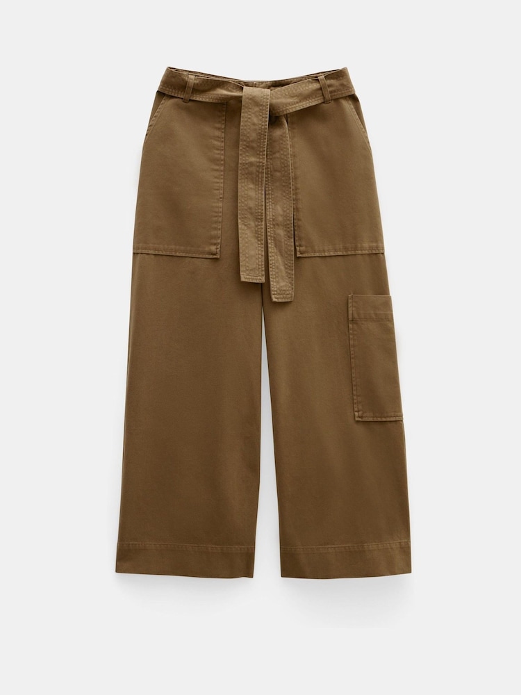 Hush Green Annie Ankle Grazer 100% Cotton Trousers - Image 5 of 5