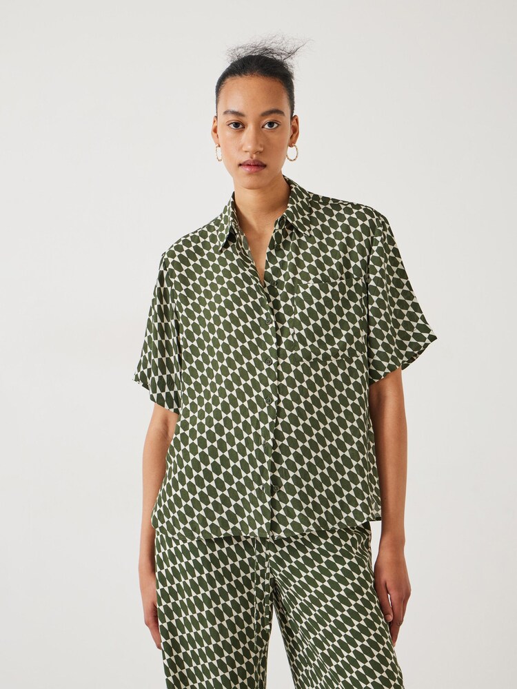 Hush Green Shia Sleeve Shirt - Image 1 of 5